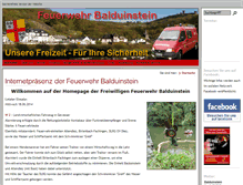 Tablet Screenshot of feuerwehr-balduinstein.org